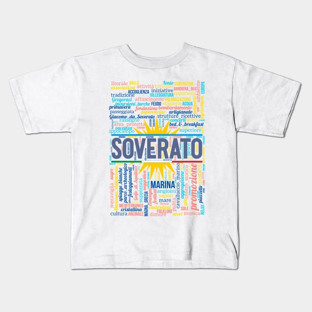 Wordart: Soverato Kids T-Shirt by Condormax